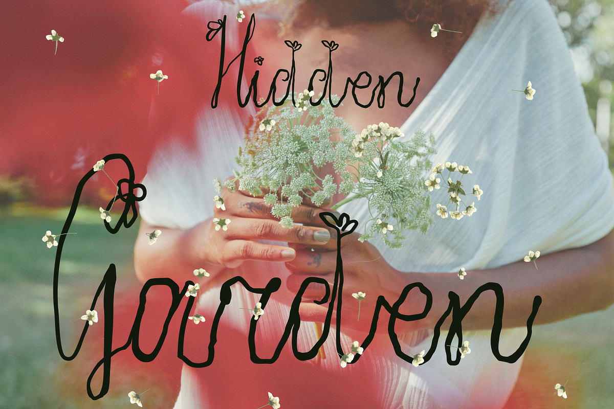 Quiet Wild Whimsical Floral Script, a Script Font by Struvictory.art (Photo 6 of 9)