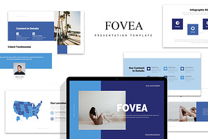 Fovea : Creative Blue Keynote, a Presentation Template by Punkl Camp