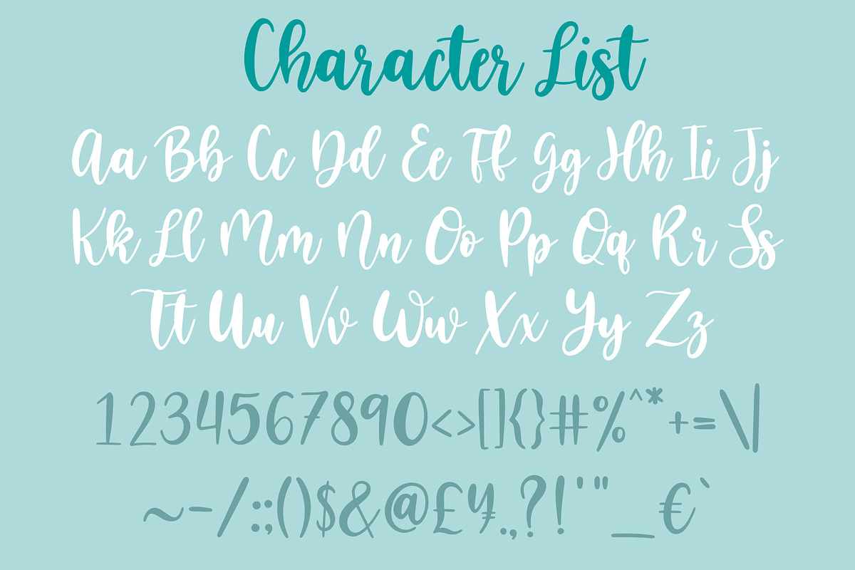 Magic Wish Handwritten Script Font, a Script Font by The Creative Bix (Photo 7 of 7)