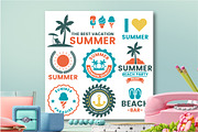63 SUMMER VINTAGE BADGE & RIBBON, a Branding & Logo Template by Toonsteb (Thumbnail 14 of 16)