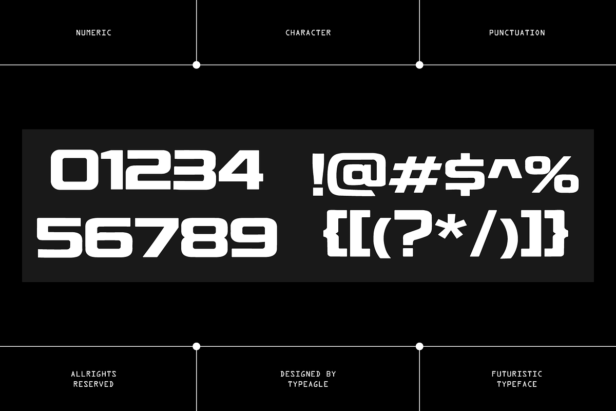Newbron - Futuristic Display Font, a Sans Serif Font by Typeagle (Photo 3 of 10)