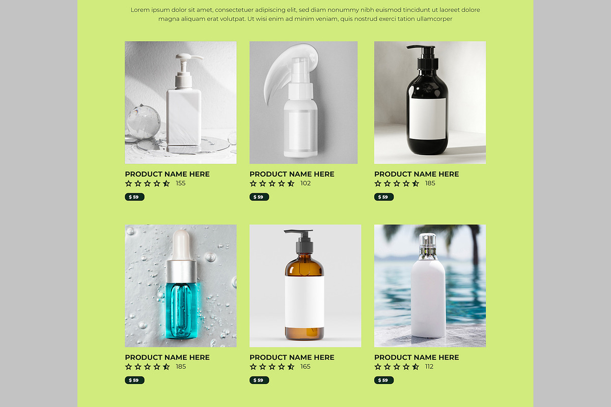 Men Skin Care Products Landing Page, an UI Kit Template by CreativeShaper (Photo 4 of 6)