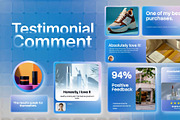 Animated Testimonial Comments, a Social Media Template by Loin Studio (Thumbnail 2 of 3)