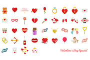 Valentine's Day Flat Icons, an Icon by Vectopus.com (Thumbnail 3 of 3)