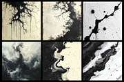 Black and White Ink Textures, an Illustration by RobertsArt (Thumbnail 3 of 4)