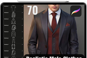 Procreate Male Clothes Stamps