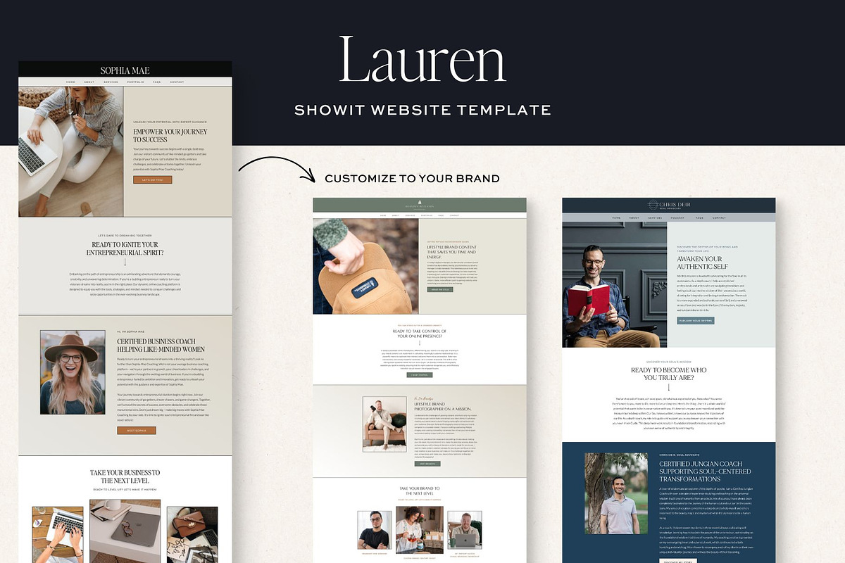 Modern Showit Website Template, a Websites & App Template by Monarch Design Co. (Photo 7 of 9)