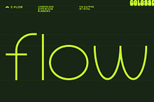 c-flow display typeface