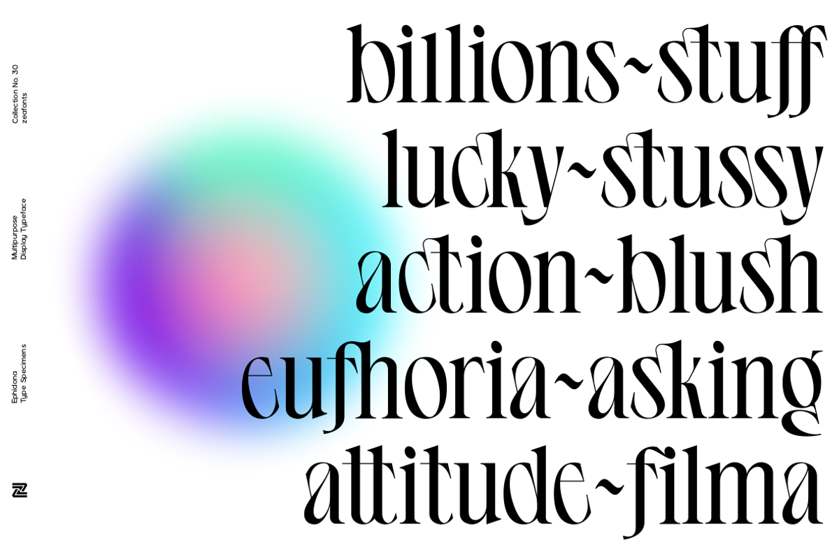 Ephidona, a Serif Font by Bagerich Type Foundry (Photo 6 of 16)