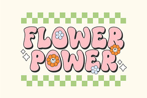 Retro Daisy - Groovy Retro Font