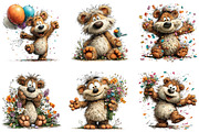 Whimsical Easter Teddy Bear Clipart, an Illustration by CraftArtStudio (Thumbnail 2 of 6)