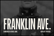 Franklin Ave. - Gothic Sans Serif, a Sans Serif Font by Great Scott! (Thumbnail 1 of 5)