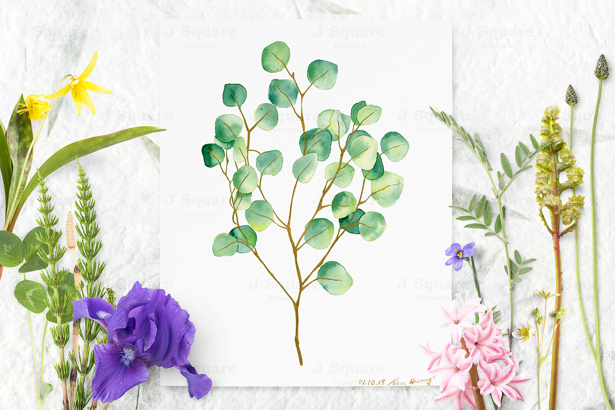 Spring Flower Props & Cardset Mockup, a Product Mockup by JSquarePresents (Photo 6 of 9)
