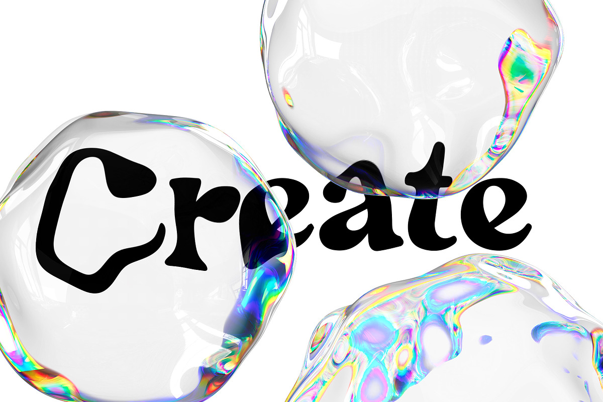 Dispersion 3D Glass Shapes Pack, a Graphic by LarysaZabrotskaya (Photo 6 of 11)
