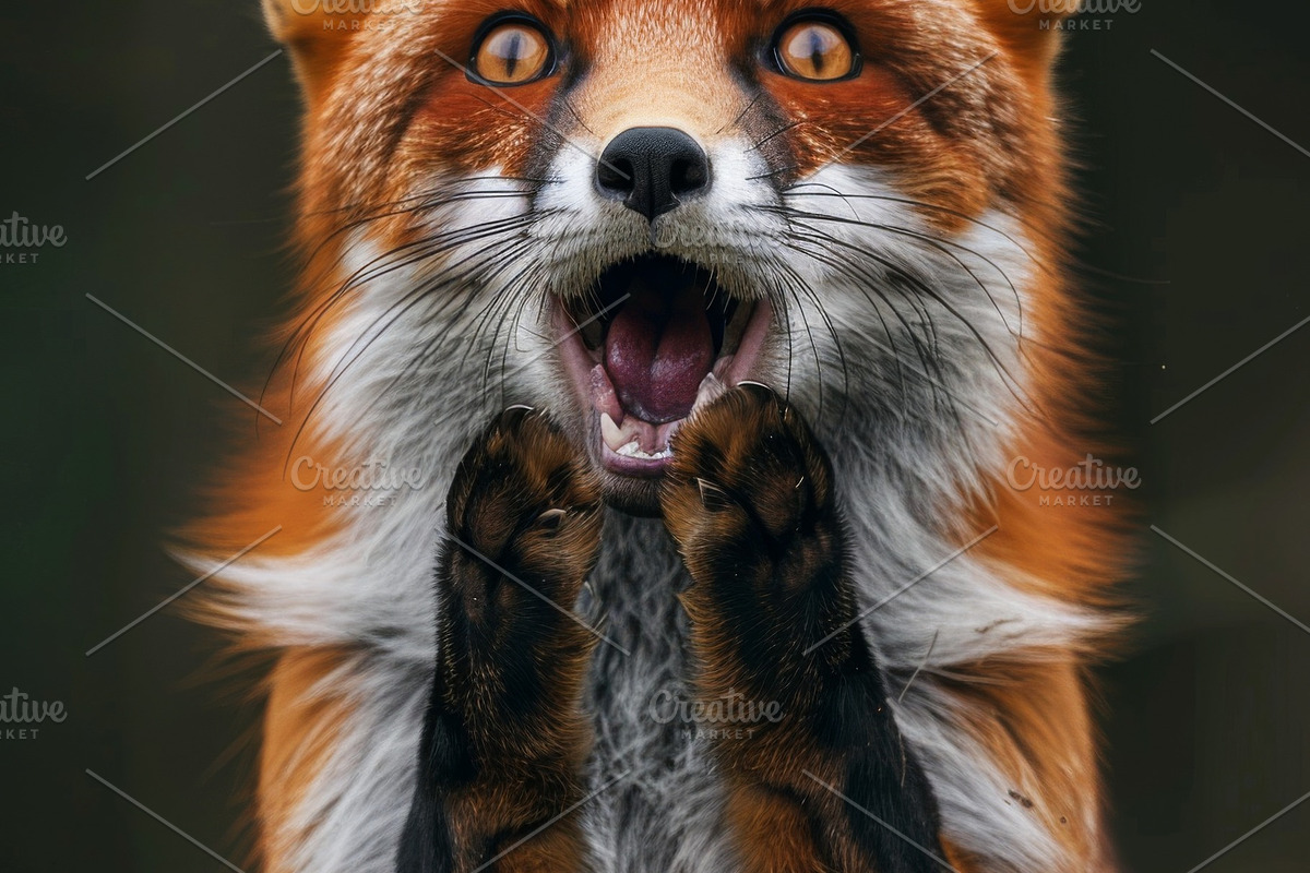 236 surprised animals, an Animal Photo by Handmadefont (Photo 61 of 241)