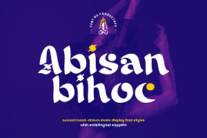 Abisan Bihoc - Display Font, a Handwritten Font by productype1