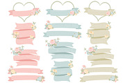 Pastel Floral Heart Wreath Vectors, an Illustration by Amanda Ilkov (Thumbnail 4 of 5)