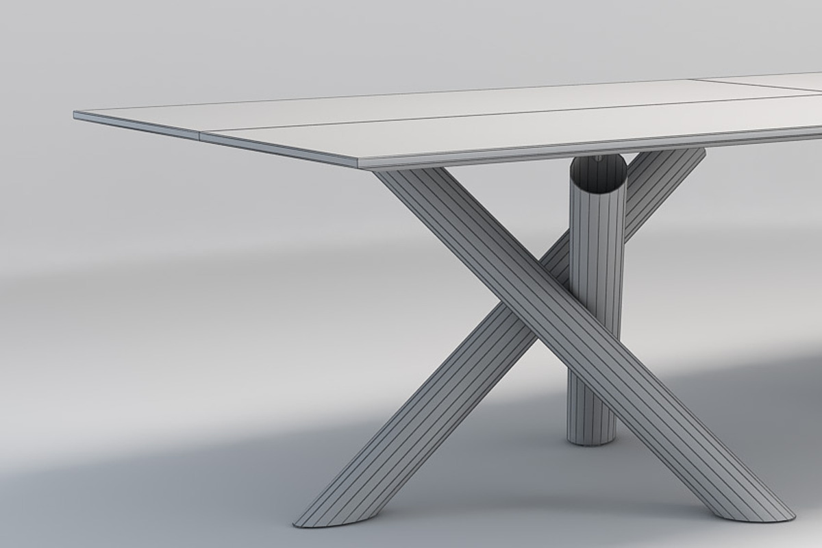 Minotti Van Dyck dining tables, a Furniture 3D Model by WidhiMuttaqien (Photo 10 of 12)