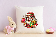 Christmas Crazy Santa Claus PNG, a Seasonal Illustration by Craft Nest (Thumbnail 4 of 7)