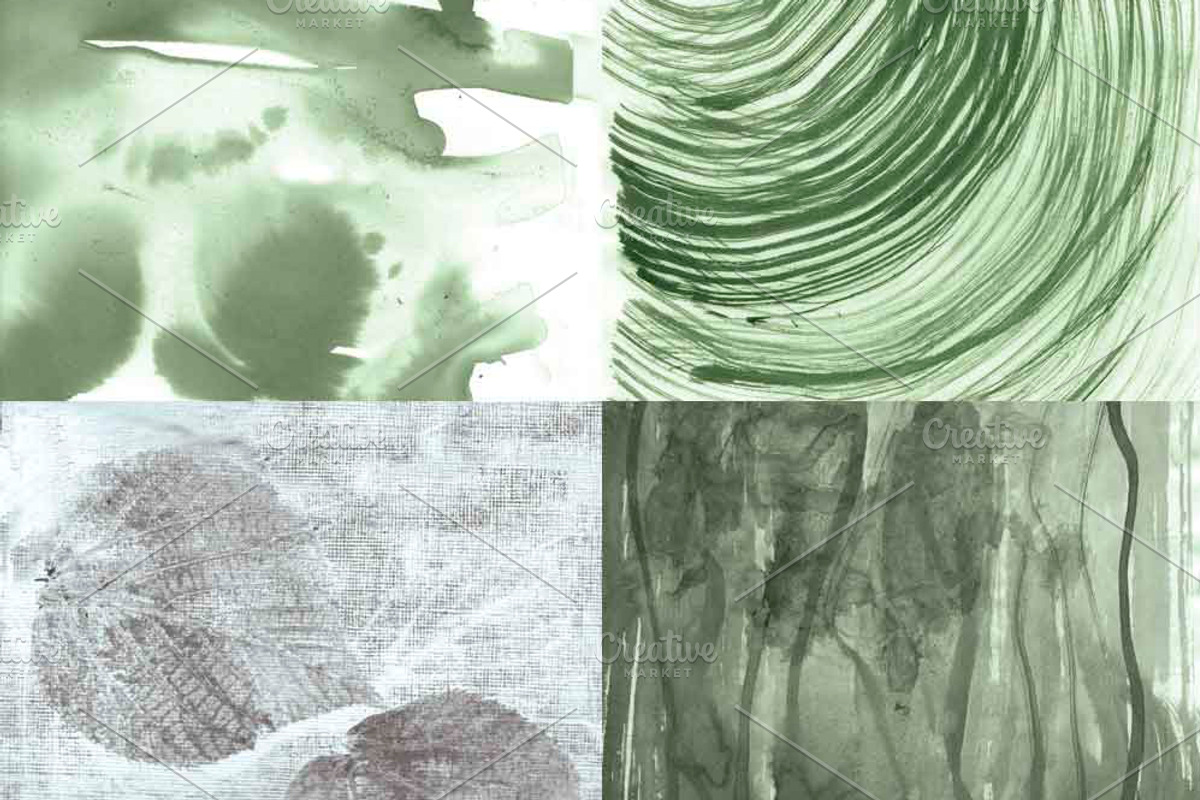 Abstract Leaf Print Papers, a Pattern Graphic by Liz Plummer (Photo 4 of 5)