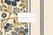 Vintage Blue Cottage Floral Patterns, a Pattern Graphic by Eclectic Anthology (Thumbnail 16 of 16)
