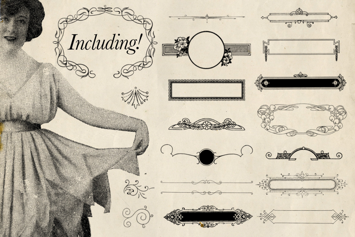 Antique Toolbox - 50 Vintage Brushes preview 2