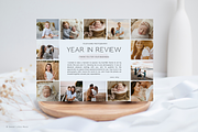 Year in Review Christmas Card Canva, a Card Template by Sweet Little Muse (Thumbnail 1 of 3)