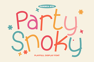 Party Snoky - Playful Display Font
