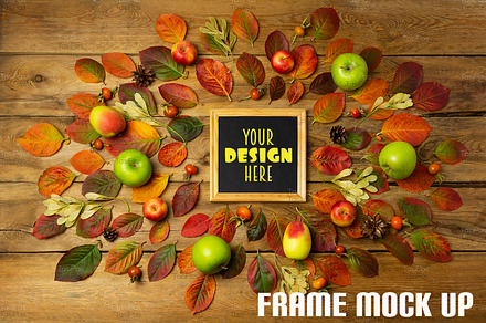 Black square chalkboard frame mockup, a Holiday Photo by TasiPas