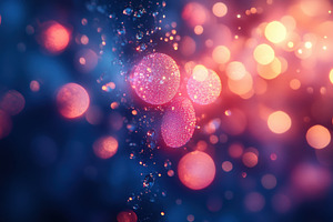 Colorful abstract lights create a sh, a Photo by Tanuart