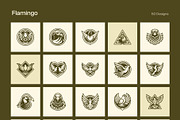 1500 Bird Logo Art Set, a Solid Icon by Creative Stall (Thumbnail 12 of 38)