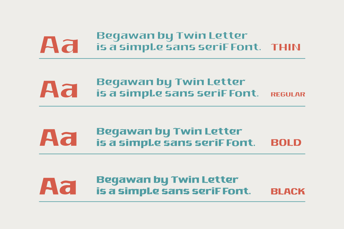 Begawan, a Sans Serif Font by twinstd (Photo 2 of 11)