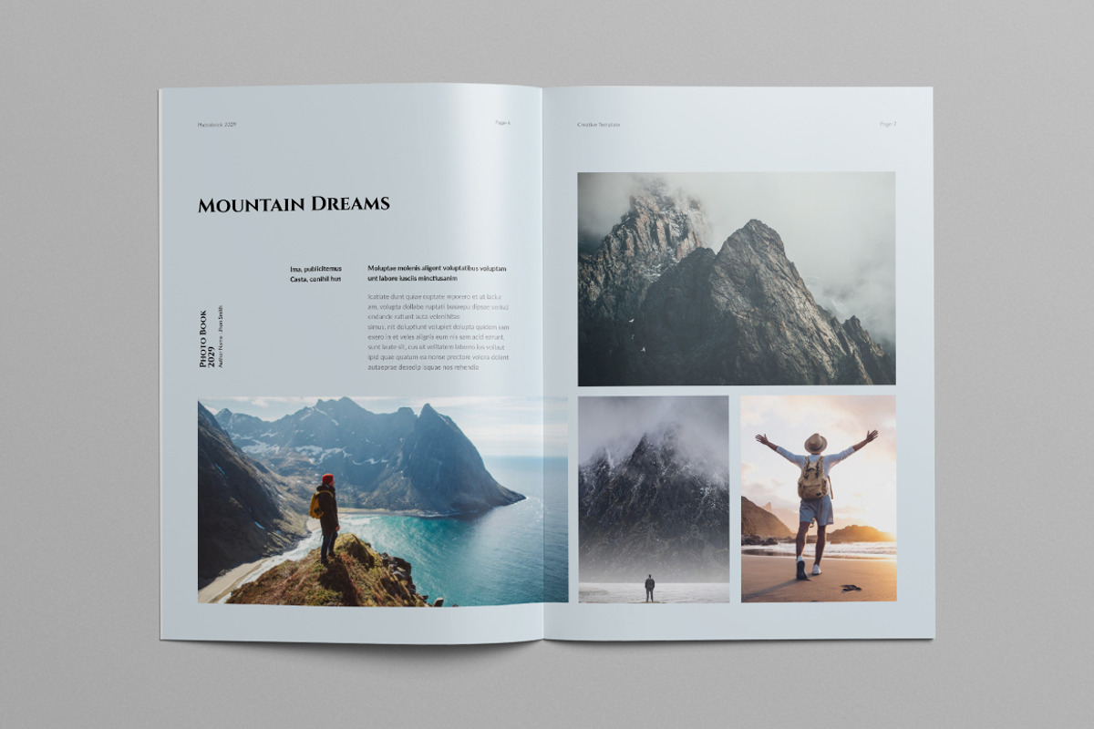 Photo Book Layout | Canva, a Brochure Template by Pixelpick (Photo 4 of 9)