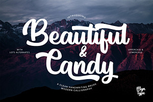 Beautiful Candy - Modern Calligraphy