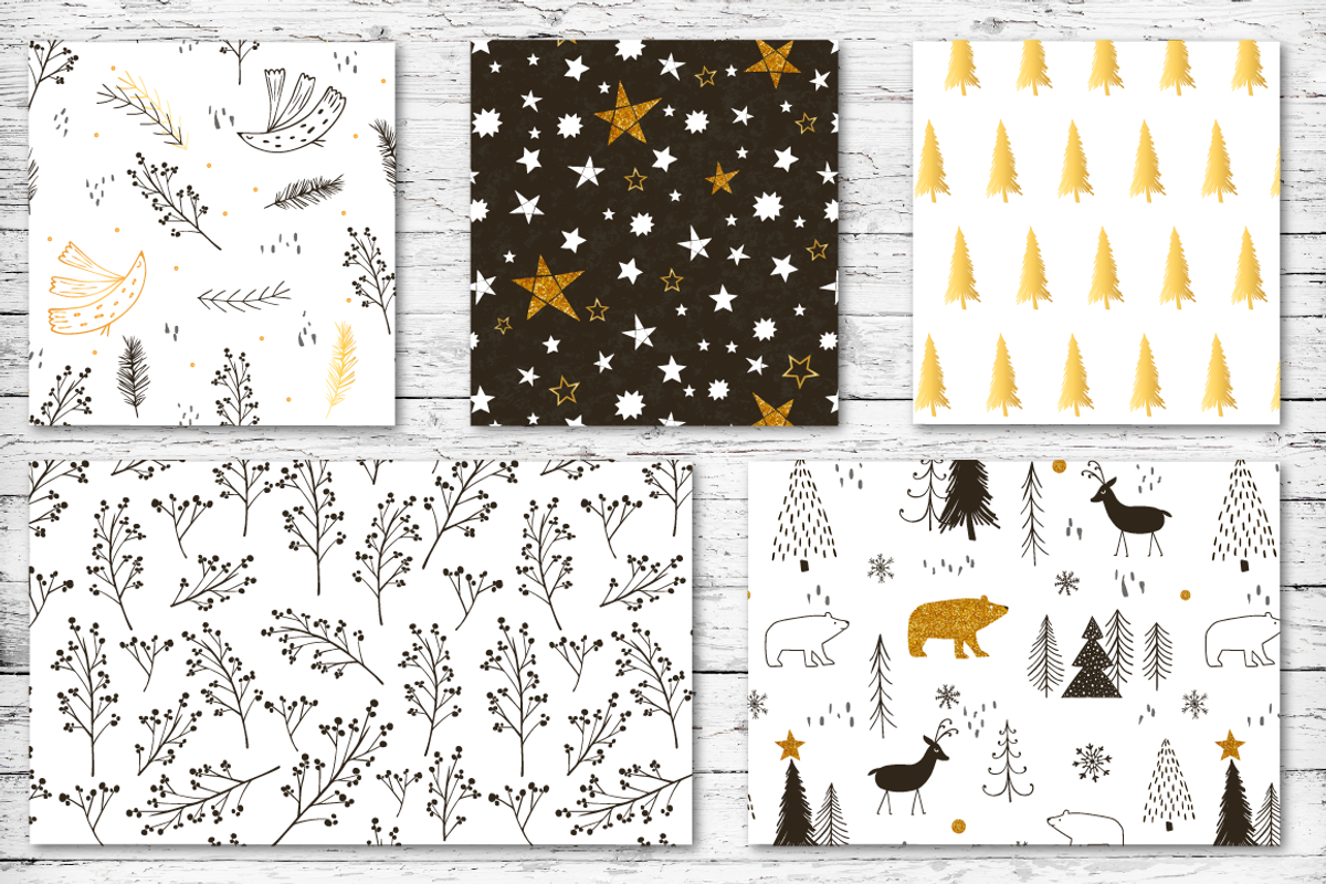 Cristmas mood - pattern set, a Pattern Graphic by Katya_lu (Photo 5 of 8)