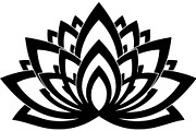 Minimal Black Lotus Mandala, a Decorative Illustration by Designer_Momina (Thumbnail 2 of 21)