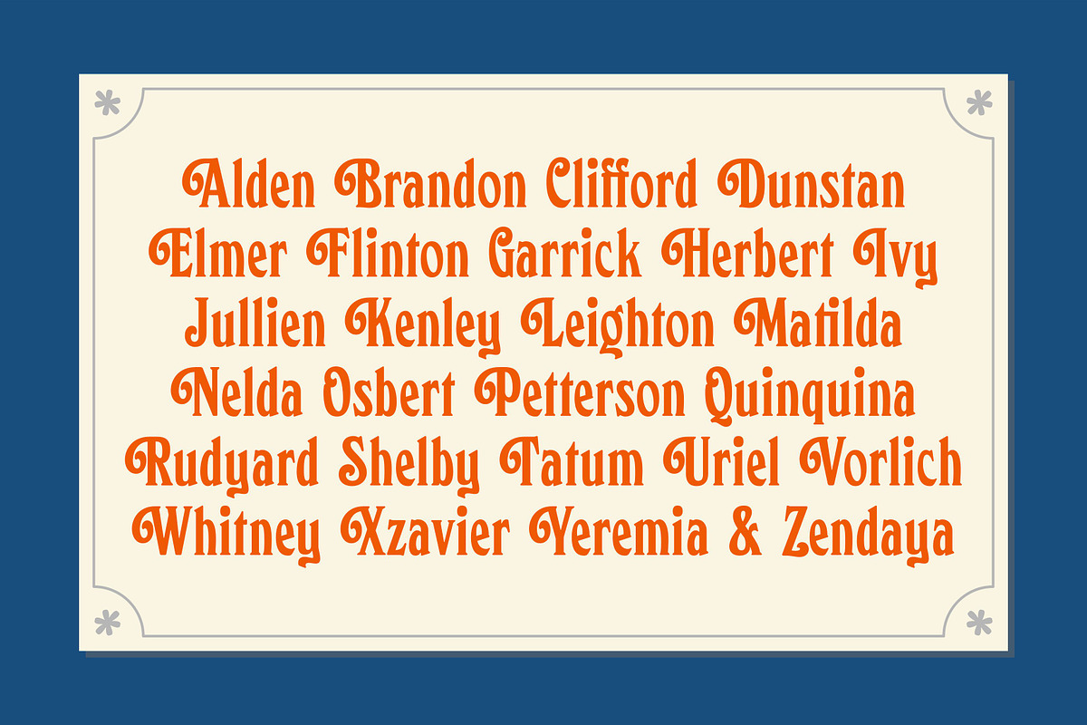 Vorlich - Classy Decorative Typeface, a Serif Font by Roams Type (Photo 11 of 20)