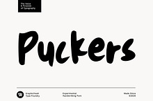 Puckers - Experimental Handwritten