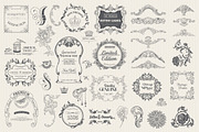 171 Vintage Frames, Banners, Labels, a Decorative Illustration by Anna Studio (Thumbnail 4 of 5)