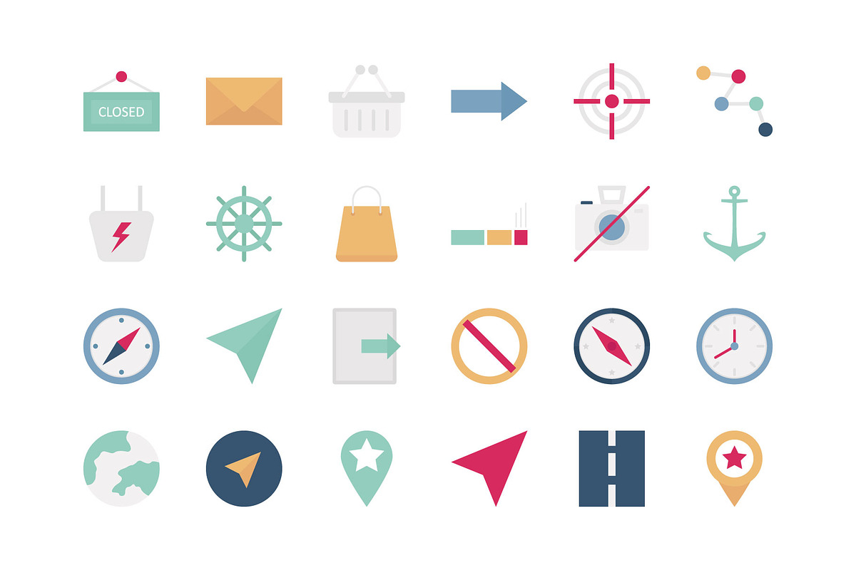 50+ Map & Navigation Icons, a Solid Icon by Vector Portal (Photo 3 of 6)