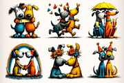 Best Dog Friend, Quirky Dog Clipart, an Illustration by Dream Creation (Thumbnail 2 of 8)