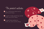 Valentines Clipart, Cards & Patterns, an Object Graphic by Panna Limon Store (Thumbnail 2 of 8)