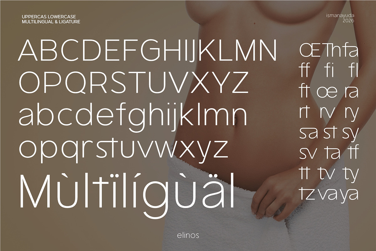 elinos, a Sans Serif Font by ismanayuda (Photo 6 of 7)