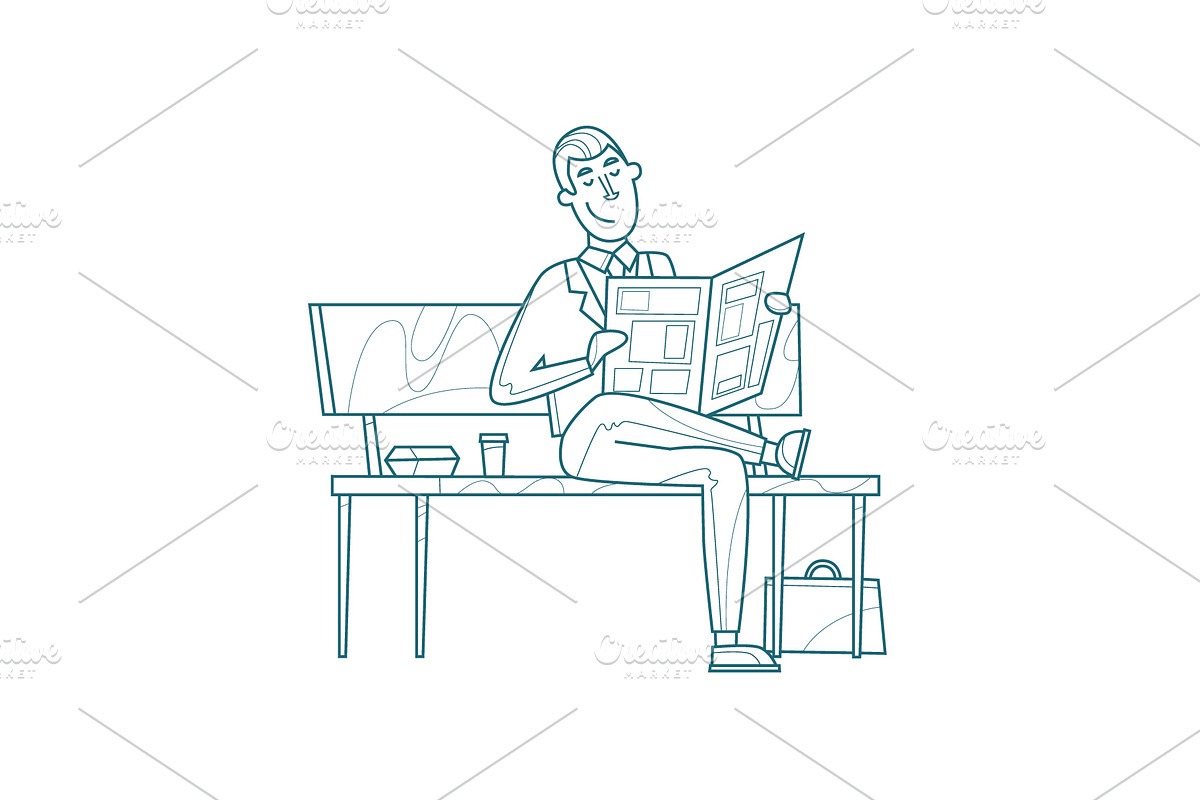 Teamwork, office life, business., an Object Illustration by Podis (Photo 5 of 6)