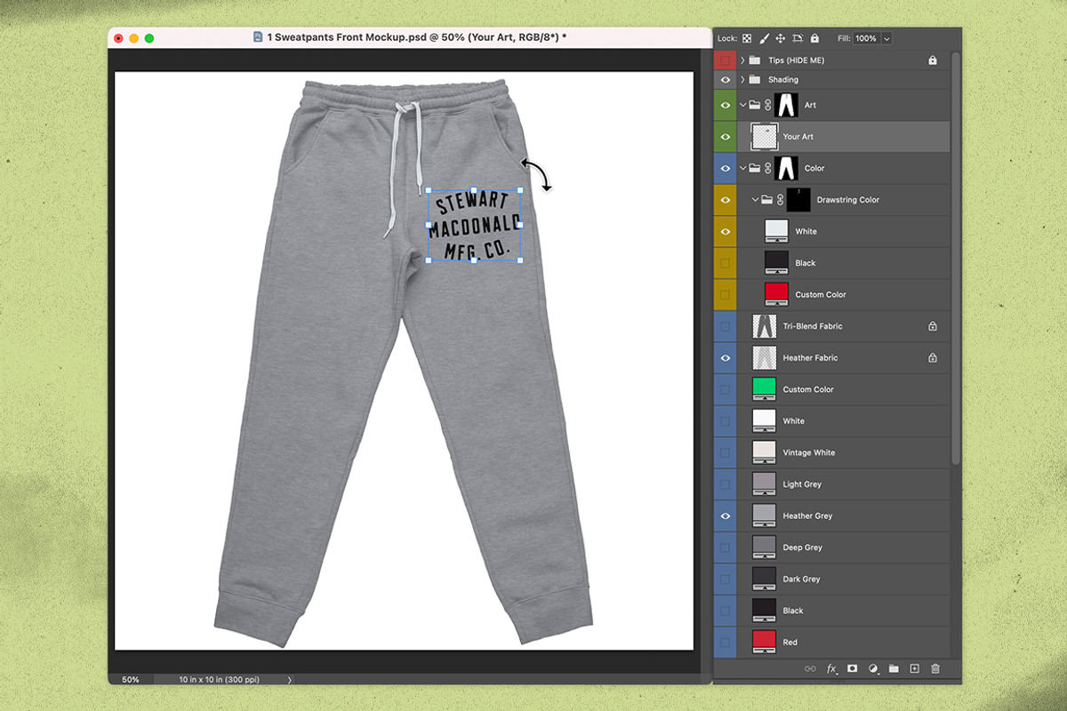 Sweatpants Merch Mockup, a Merchandise Mockup by Brent Galloway (Photo 5 of 5)