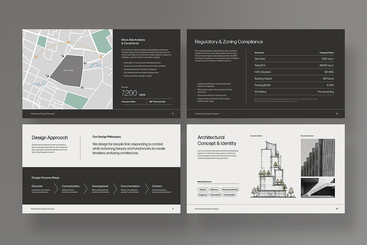 Architecture Presentation Template, a Presentation Template by BrandPacks (Photo 3 of 7)