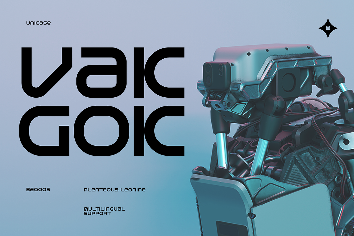 Vakgok Font, a Sans Serif Font by baqoos (Photo 1 of 10)
