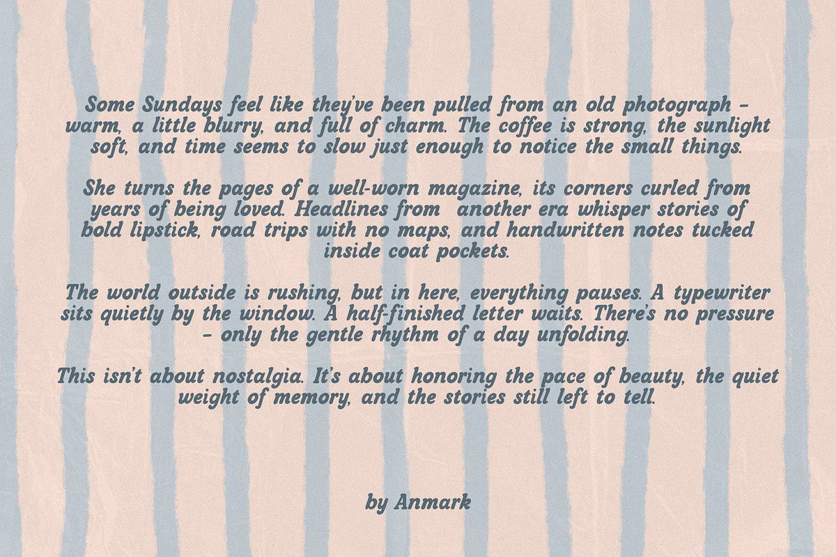 The Sunday Magazine - Retro Font, a Handwritten Font by AnMark (Photo 16 of 18)