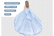 Baby Blue Quinceanera Clipart, an Illustration by TatiMockup (Thumbnail 7 of 7)