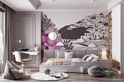 Hand Drawn Mediterranean Wallpaper, a Wallpaper Graphic by Nature.Of.Kate (Thumbnail 10 of 13)